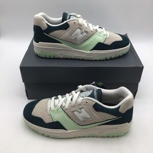 New‎ Balance 550 Green Grey Suede Basketball Shoes BB550FLV Mens Size 8.5 NEW